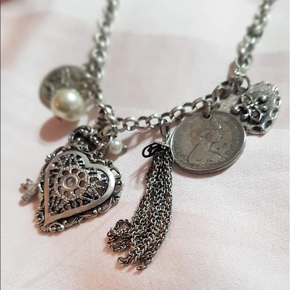 Posh, boho, or worldly charm necklace